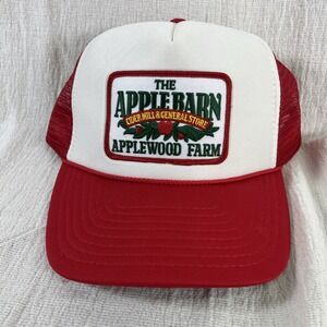 VTG Apple Barn Hat Cap Mens Snapback Applewood Farm Smokey Gatlinburg souvenir